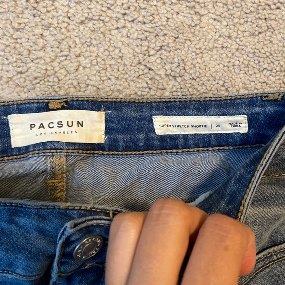 Pacsun High Waisted Super Stretch Shortie Shorts - Picture 2 of 2